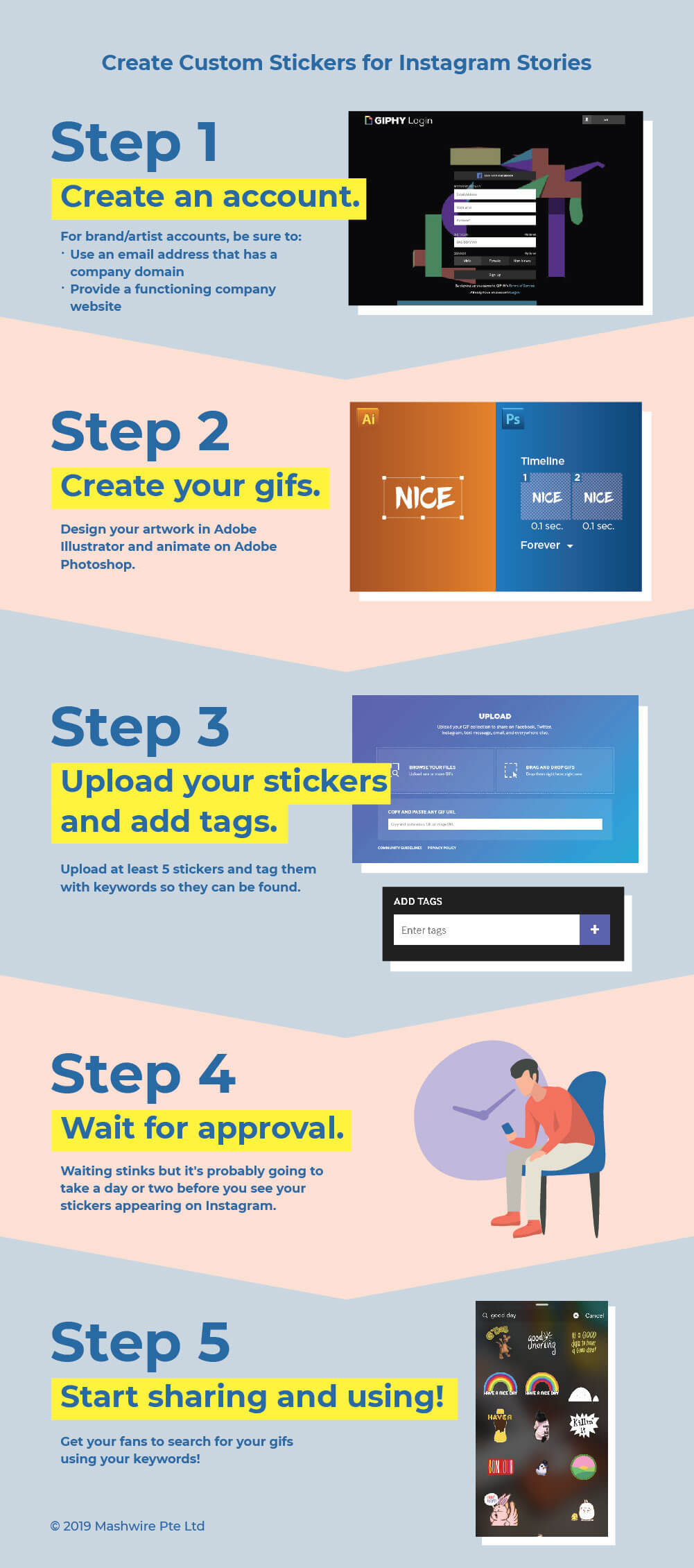 How to upload Branded Stickers onto Instagram?